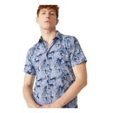 Fred Mello Slim Fit Gömlek, M, 5003031605, Mavi, Erkek