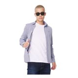 Fred Mello Slim Fit Gömlek Yaka Gömlek, S, 5003104457, Lacivert, Erkek
