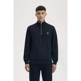Fred Perry Erkek Dik Yaka Yarım Fermuarlı Ribanalı Manşetli Sweatshirt