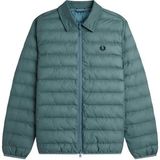 Fred Perry J1301 Collared Insulated Erkek Mont - Yeşil