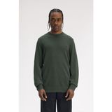 Fred Perry K1309 Pique Stitch Jumper Erkek Kazak - Yeşil - 2XL