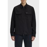 Fred Perry M5684 Zip Through Overshirt Erkek Gömlek - Siyah