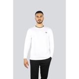 Fred Perry M9602 Ls Twin Tipped Erkek Tişört - Beyaz - XL