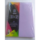 Free A4 Büyük Boy 8 Konulu Ayraçlı Spiralli Plastik Kapaklı 6 Kareli + 2 Çizgili Defter