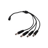 FREE Dc 12v 4 Port Power Jak Jack Çoklayıcı Kablo (4 Erkek/1 Dişi Uç)