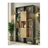 Free Home Premium MDF Ürün Axis Kitaplık - Modern Asimetrik Tasarım Şık Dekoratif Kitaplık