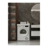 Free Home Premium MDF Ürün Lavenderia Banyo Düzenleyici Çamaşır Makinesi Üstü Raf Ünitesi Çok Amaçlı Dolap