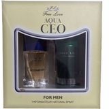 Free Love Aqua Ceo For Men Leoparfum Eau De 60 ml & Natural Deodorant 150 ml Set