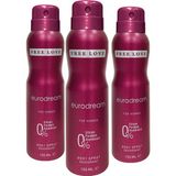 Free Love Eurodream 3x150 ml Kadın Sprey Deodorant