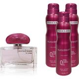 Free Love Eurodream Kadın Parfüm 100 ml ve 150 ml Deodorant Günlük Kullanıma Uygun Set