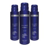 Free Love Silver Night 3x150 ml Erkek Sprey Deodorant