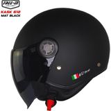 Free-M 612 Açik Motosiklet Kaski (Mat Siyah) - Small