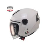 Free-m 618 Güneş Vizörlü Açık Yarım Kask Beyaz