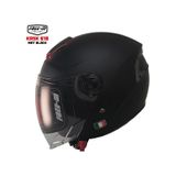 Free-m 618 Güneş Vizörlü Yarım Açık Kask Mat Siyah