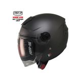 Free-m 618 Güneş Vizörlü Yarım Açık Kask Mat Titanyum