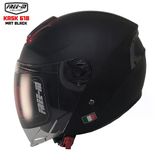 Free-M 618 Yarım Kask Mat Siyah(Güneş Vizörlü)