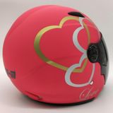 Free-M 661 Acik Kask (Pembe Kalpli) Xs