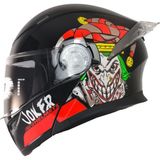 Free-M -965 Joker Çene Açılır Kask, Güneş Vizörlü, ABS Malzeme Özellikleri, Medium Beden