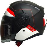Free-M FR-665 Fast Yarım Motosiklet Kaskı Güneş Vizörlü - XL - 0 - Siyah