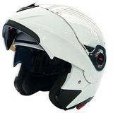 Free-M FR-961 Güneş Vizörlü Çene Açılır Kask Beyaz