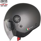Free-M Free M FR-612 Yarım Kask Mat Grey - XXL