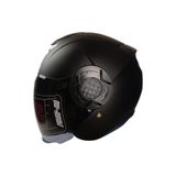 Free-M FREEM FR-665 YARIM KASK GÜNEŞ VİZÖRLÜ MAT BLACK (L)