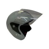 Free M Yarım Kask Yazlık Vizörlü Açık Motosiklet Kaskı Gri