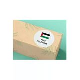 Free Palestine Sticker İngilizce Özgür Filistin Etiketi Yuvarlak Mat Etiket Gaza 4 Cm (120 Adet)