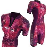 Free-Sub 2mm Dreams Purple Kadın Shorty (Kısa) Sörf, Scuba Tüplü Dalış Elbisesi Wetsuit - 2XL