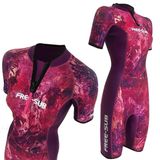 Free-Sub 2mm Dreams Purple Kadın Shorty (Kısa) Sörf, Scuba Tüplü Dalış Elbisesi Wetsuit