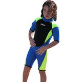 Free-Sub 3mm Çocuk Shorty (Kısa), Sörf Yüzme Scuba Tüplü Dalış Elbisesi - XL - Siyah - Mavi