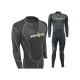 Free-Sub 3mm Thyphoon Siyah Dalış & Sörf Elbisesi Wetsuit Siyah