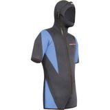 Free-Sub 5mm Başlıklı Shorty (Kısa Kol) Scuba Tüple Dalış Elbisesi - XL