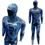 Free-sub 5mm Demre Blue Yamamoto Avcı Dalış Serbest Elbisesi 2xl