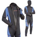 Free-Sub 5mm Dört Mevsim, Scuba, Tüplü Dalış Elbisesi (Takım) 3XL