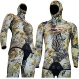Free-Sub 5mm Ghost Multy Kamuflaj Dalış Elbisesi PVC Malzemeden Erkekler İçin Tasarlanmıştır - 3XL
