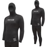 Free-Sub 9mm Karadeniz Yamamoto39 Siyah Profesyonel Scuba Tüplü Dalış Elbisesi XS