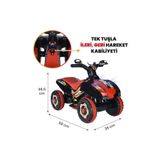 Freebebek Led Işıklı Müzikli Akülü Araba Atv Motor 2-4 Yaş - 6V