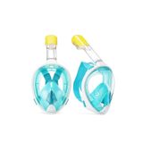 Freebreath Tam Yüz Dalış Maskesi, Unisex, Turkuaz, SM