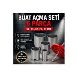 FREED TOOLS 6 parça Beton Delme Buat açma Panç seti