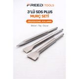 FREED TOOLS Hilti Ucu Keski Geniş Keski Kırıcı Uç Murç Set