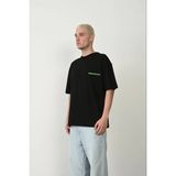 Freedom Erkek Baskılı T-Shirt Kısa Kol Bisiklet Yaka Rahat Kalıp Tişört - Siyah - XL