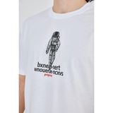 Freedom Erkek Baskılı T-Shirt Kısa Kol Bisiklet Yaka Regular Fit Rahat Kalıp Günlük Tişört - Beyaz