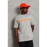 Freedom Erkek Baskılı T-Shirt Kısa Kol Bisiklet Yaka Regular Fit Tişört - Gri - 2XL