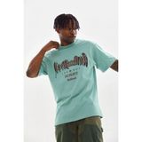 Freedom Erkek Baskılı T-Shirt Kısa Kol Bisiklet Yaka Regular Fit Tişört - Mint Yeşili - 2XL
