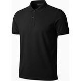 Freedom Erkek Polo Yaka Düğmeli Pike Kumaş Tişört Regular Fit Kısa Kol T-Shirt - Siyah