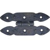 Freedom Storee Antika Tarz Dekoratif Pirinç Düğmeli Menteşe - 117X57 Mm, Oksit
