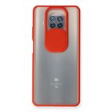 Freedom Storee Xiaomi Mi 10t Lite Kılıf Palm Buzlu Kamera Sürgülü Silikon - Kırmızı