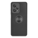 Freedom Storee Xiaomi Redmi Note 12 5G Kılıf Montreal Yüzüklü Silikon Kapak - Siyah