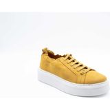Freefoot 221150 Nubuk Mango Kadın Sneaker - 38 - Sarı